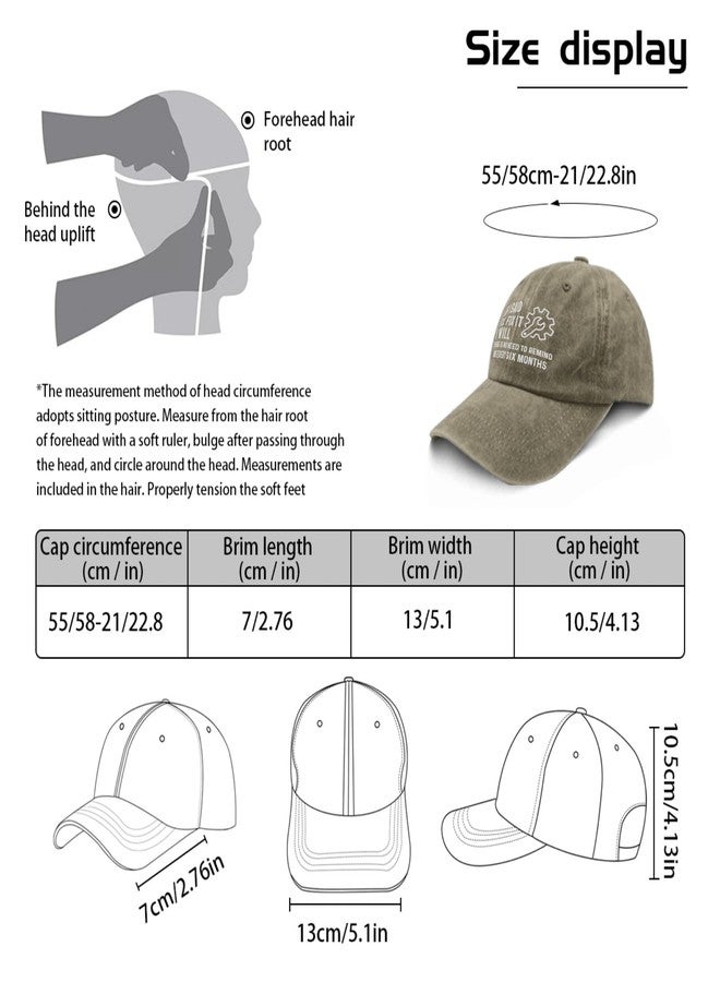 Paunook I Fix Sun Hat If i Said I'll Fix it I Will Hats Mens Cap Pigment Khaki Black Hat Women Gifts for Mom Outdoor Hats - Image 3